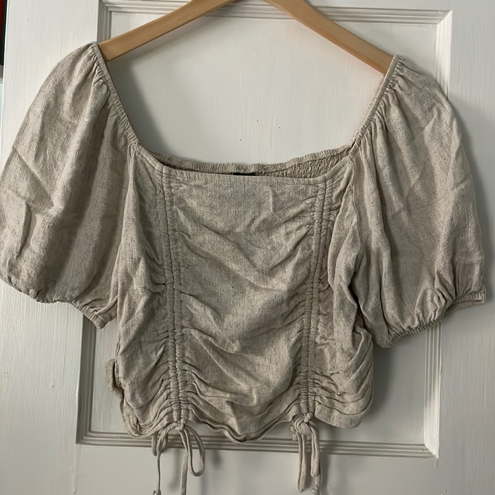 Wild Fable Smocked Crop Top